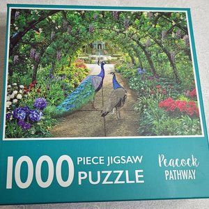 Peacock Pathway 1000 Piece Jigsaw Puzzle  Used